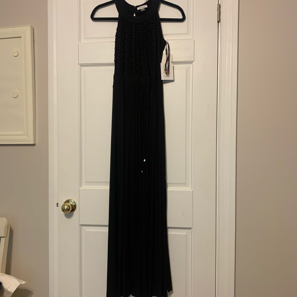 Black maxi dress